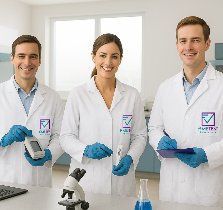 Ametest Laboratorio; Análisis metrológico especializado Calificación Mantenimiento Verificacion Asesorias Laboratorio Metrologia Flujo laminar Extracción Bioseguridad Calificación operacional Calificación de desempeño Calificación de instalación
